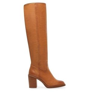 Steve Madden VALENTEEN COGNAC LEATHER Tall Boots